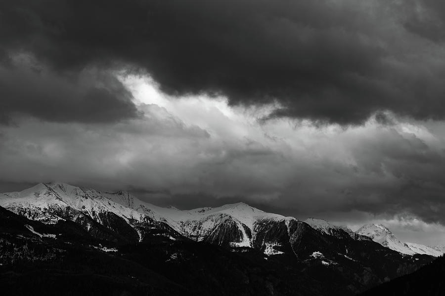 Cloudy Winter Day in the Mountains Photograph by Stan Weyler