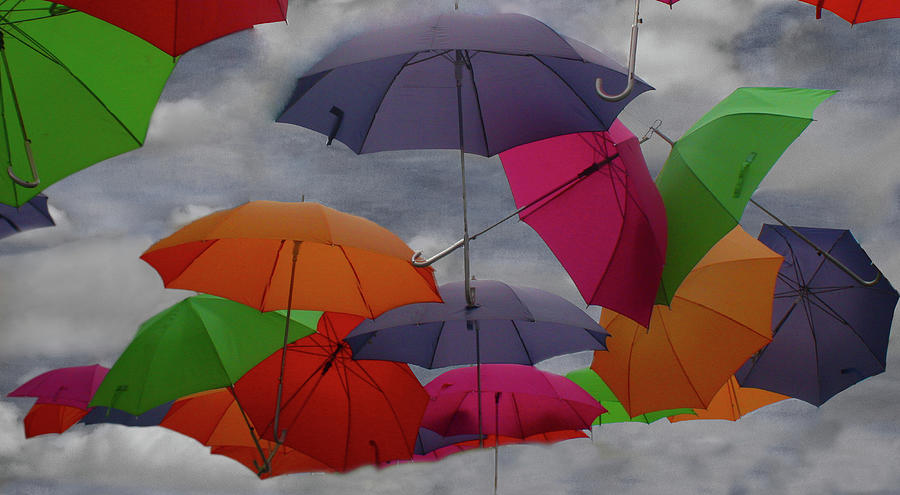 Cloudy with a Chance of Umbrellas Photograph by Wayne King