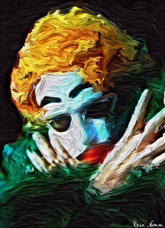 Clown 34 Digital Art by Rein Nomm
