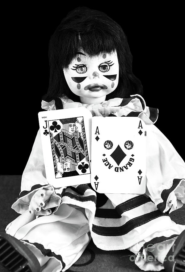 Clown Card Games Photograph by John Rizzuto