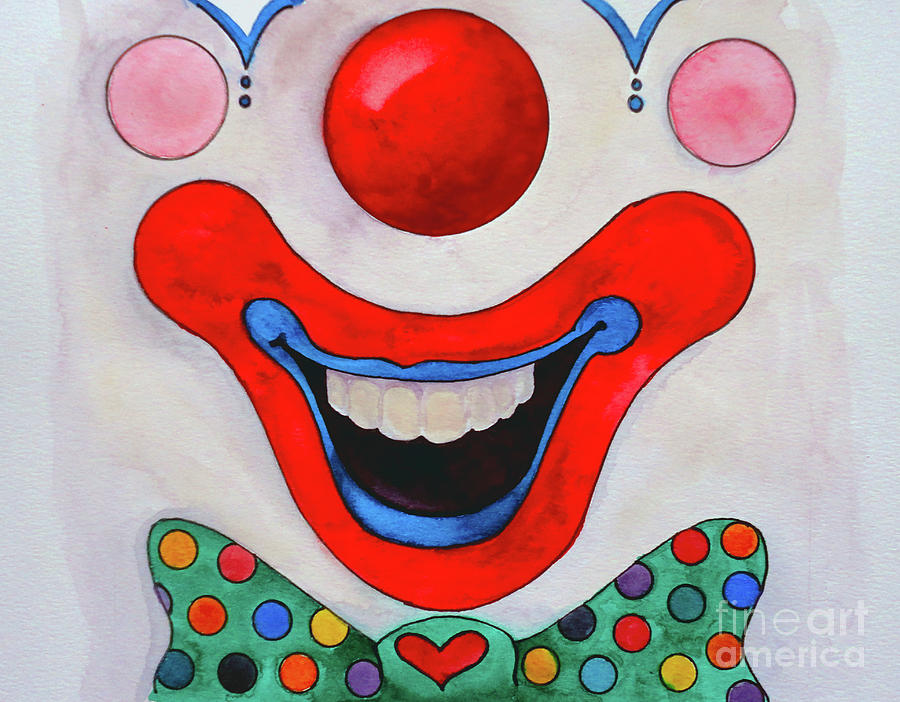 Clown Face Painting by Amy Stielstra