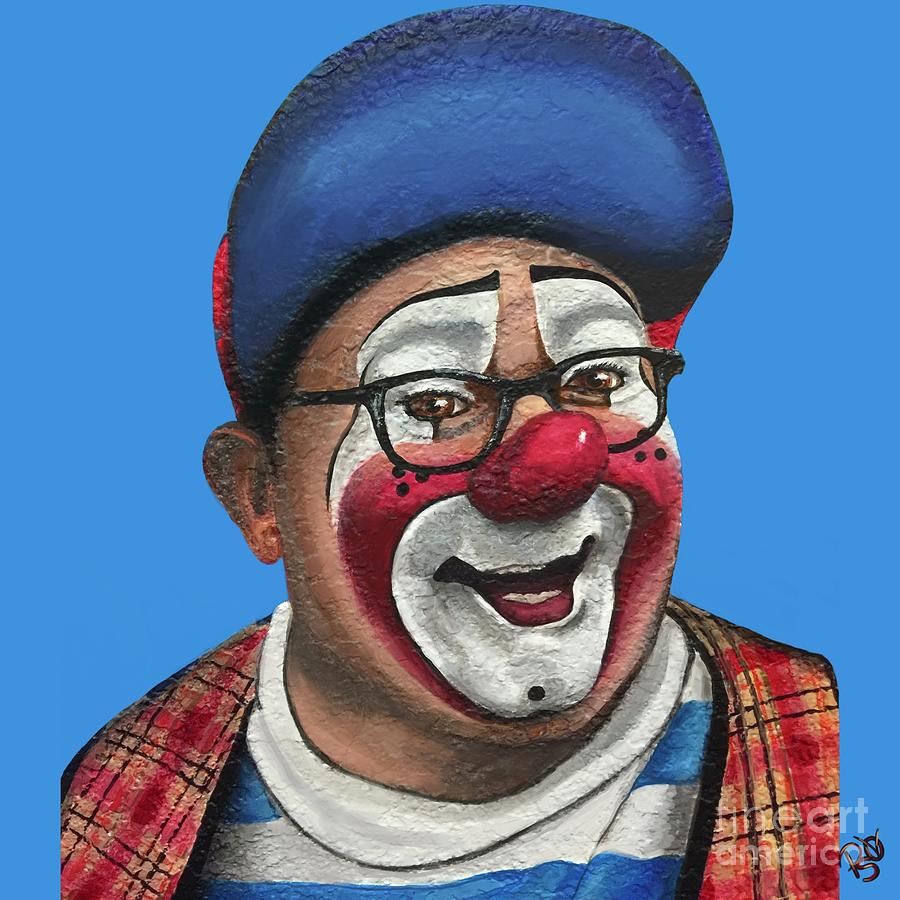 Clown Lee Andrews  Painting by Patty Vicknair