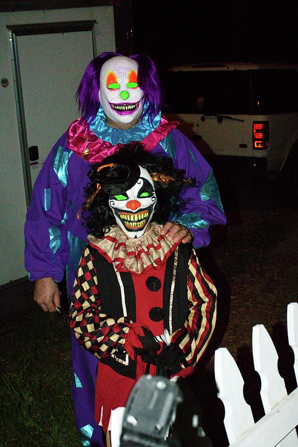 Clowns On Halloween Photograph by Christopher Mercer