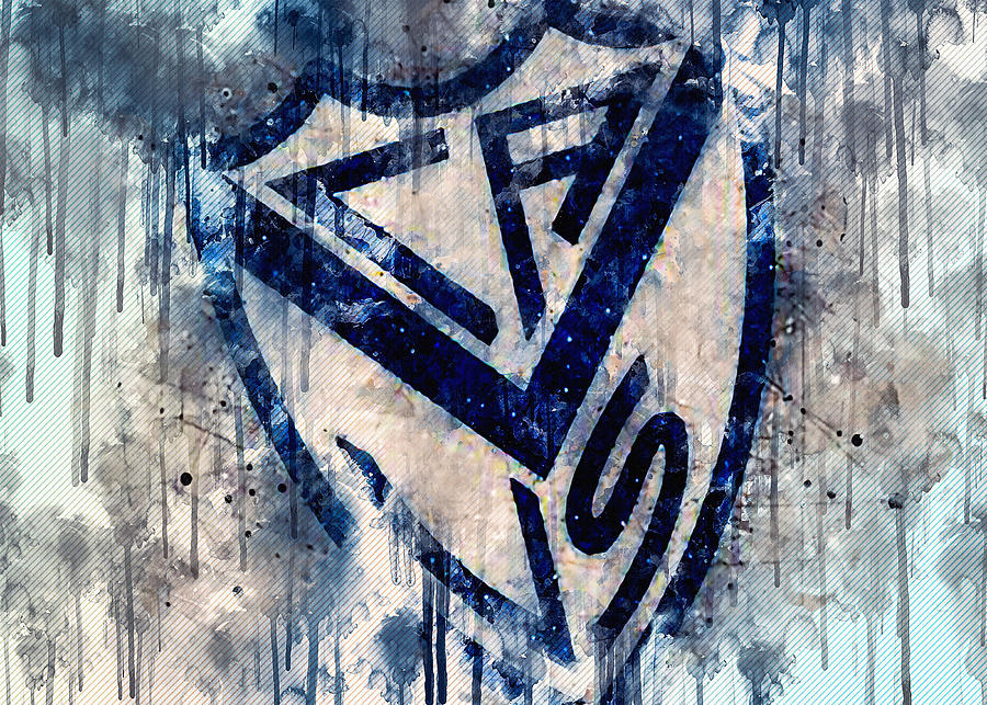 Club Atletico Velez Sarsfield Logo Geometric Art Argentine Football