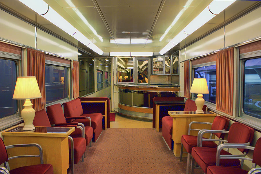 Transportation Photograph - Club Car - Passenger Train by Nikolyn McDonald