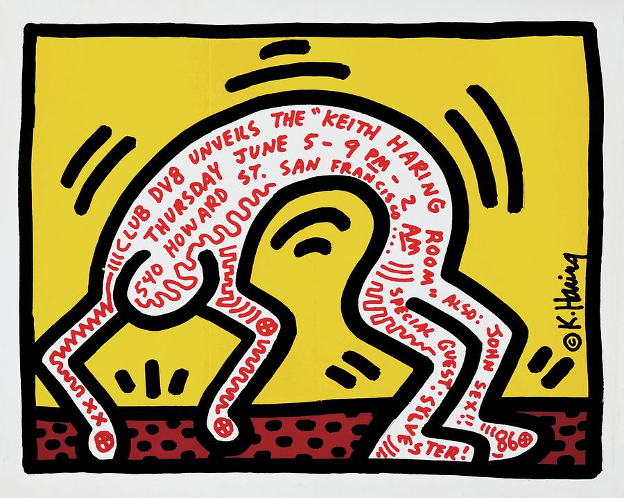 Club DV8 Unveils the Keith Haring Room San Francisco,5.6.1986 Painting ...