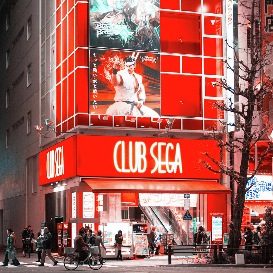 Club Sega, Akihabara, Tokyo Photograph by Eugene Nikiforov