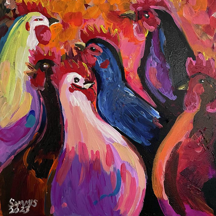 Clucker Fust Painting by Sarah Sammis