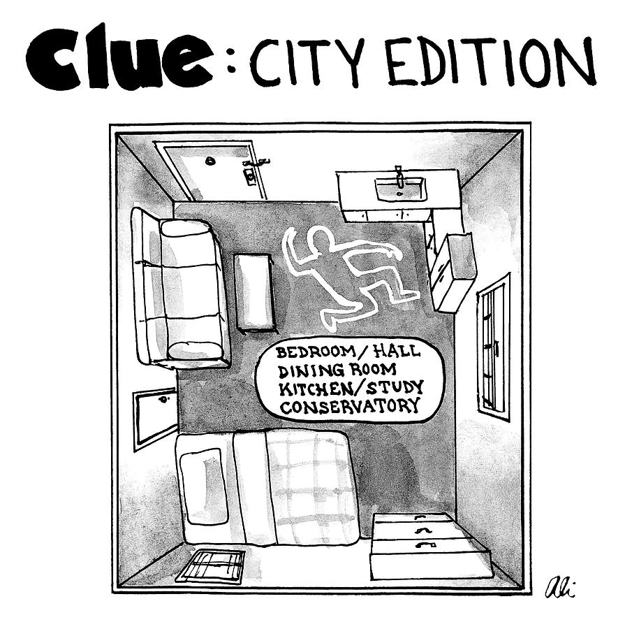 Clue City Edition Drawing by Ali Solomon