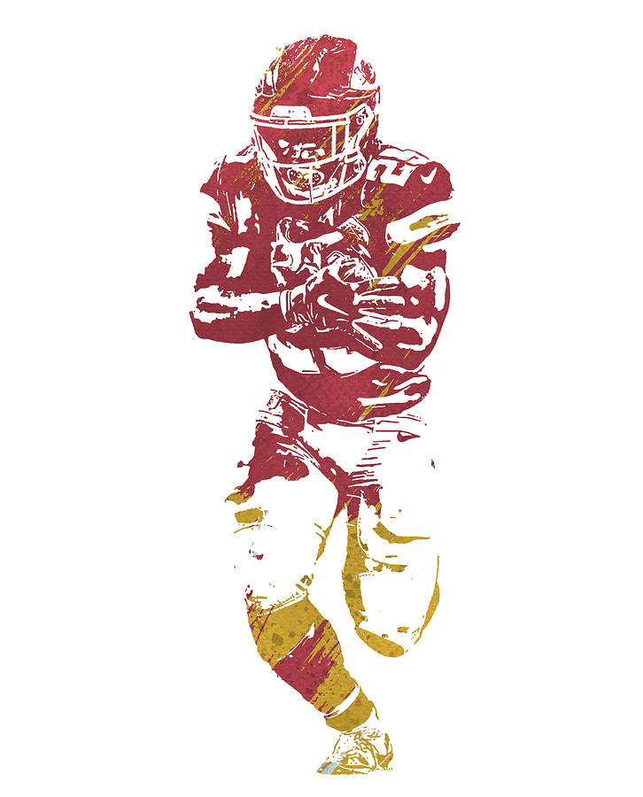 Clyde Edwards Helaire Kansas City Chiefs Watercolor Strokes Pixel Art 100  Mixed Media by Joe Hamilton - Fine Art America