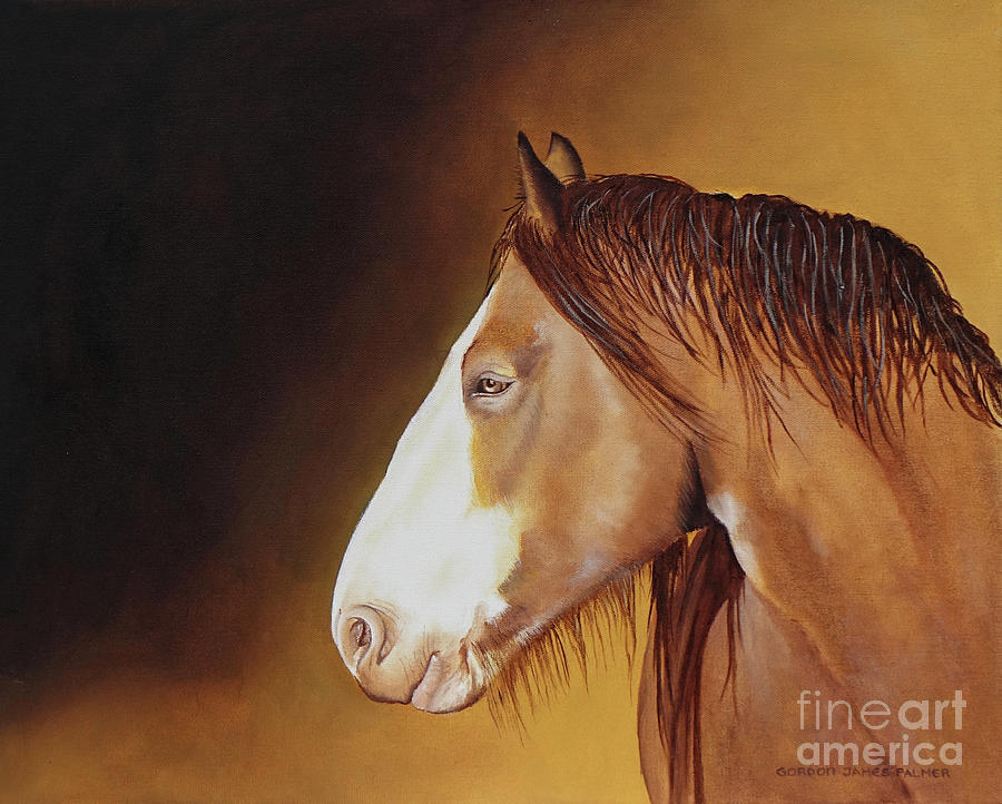 Clydesdale Painting by Gordon Palmer