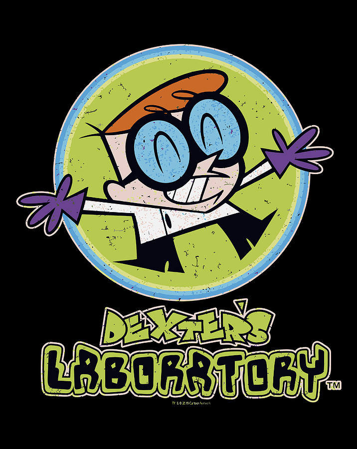 Cn Dexter'S Laboratory Dexter Portrait Logo Drawing by Starline Cabs