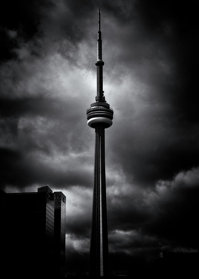 Architecture Photograph - CN Tower Toronto Canada No 6 by Brian Carson