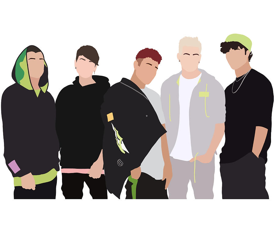 CNCO Outline Poster music Painting by Bailey Matthews - Fine Art America