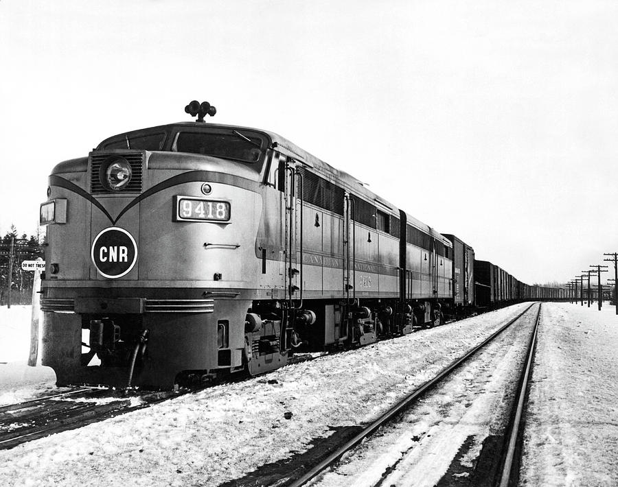 CNR Diesel Engine Train Photograph by Underwood Archives - Fine Art America