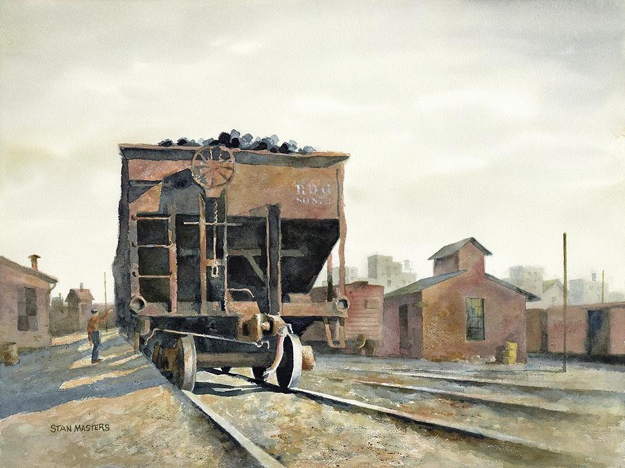 Coal Car Inspection Painting by Stan Masters