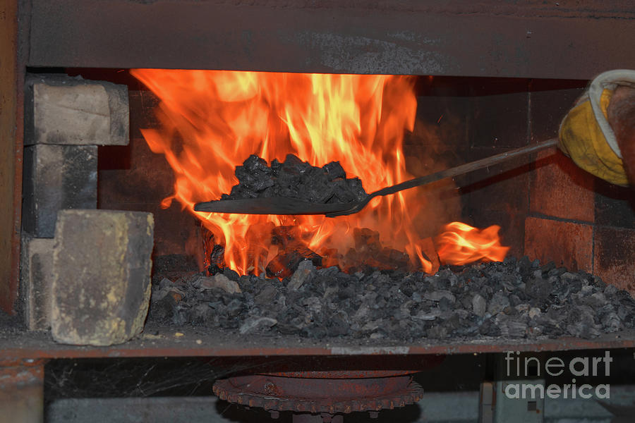Coal In The Forge Photograph