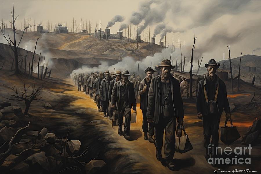 Coal Miners Digital Art by Gregory Doran - Fine Art America