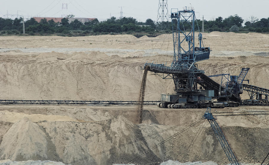 Coal mining in an open pit Photograph by NagyDodo