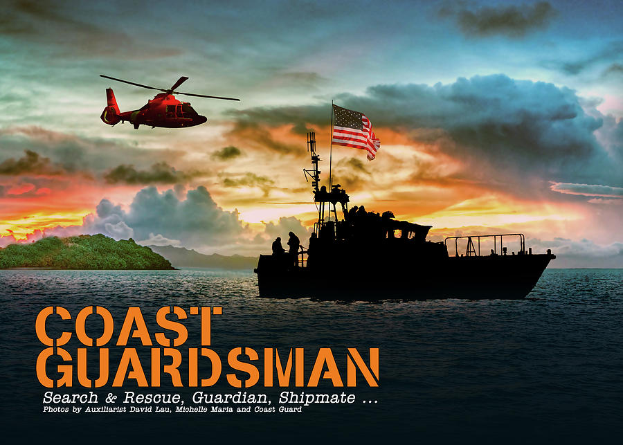 Coast Guardsman Search and Rescue Digital Art by Doreen Erhardt