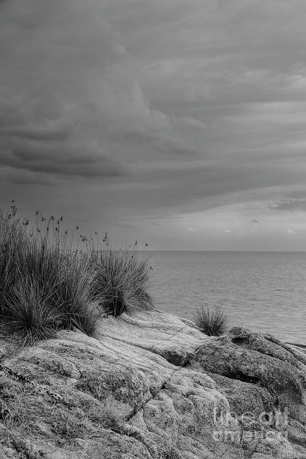 Coast in Greece. Black and white. Photograph by Jelena Jovanovic Coast in Greece. Black and white. Photograph by Jelena Jovanovic