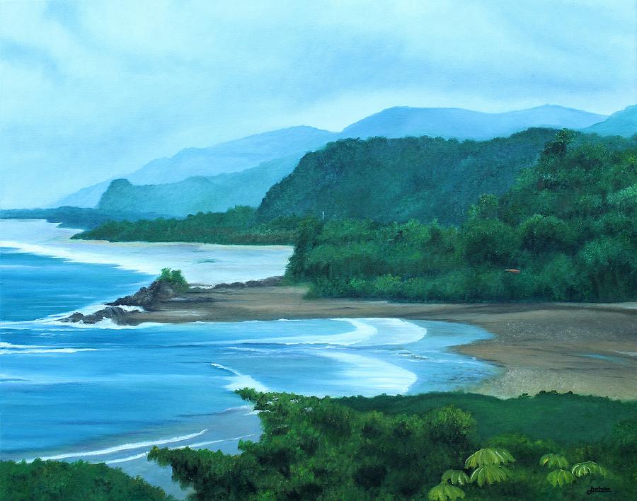 Coasta Rica Beach Painting by Archana Gautam