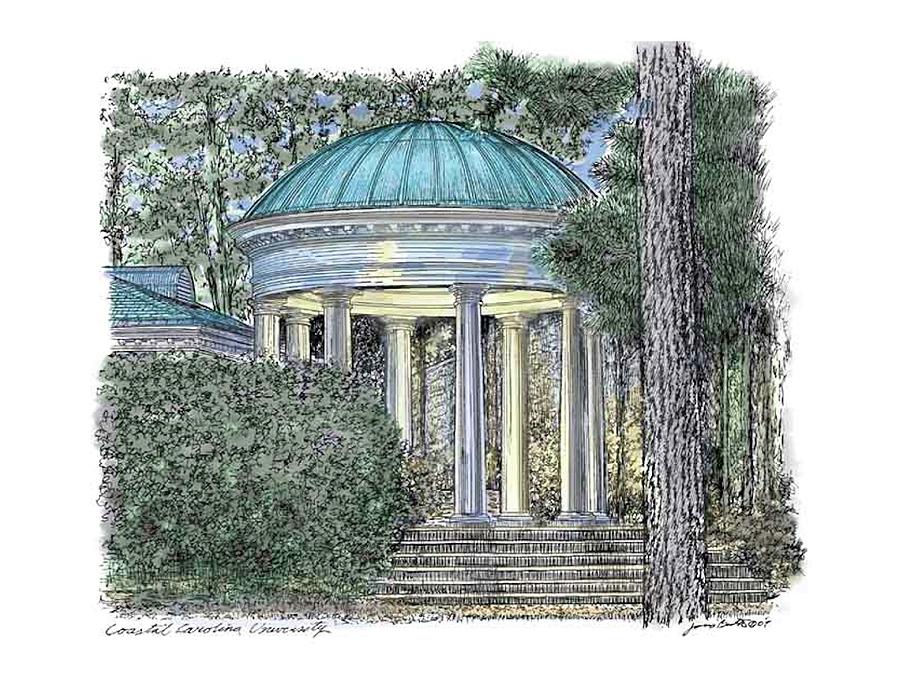 Coastal Carolina University Drawing by James Beath - Fine Art America