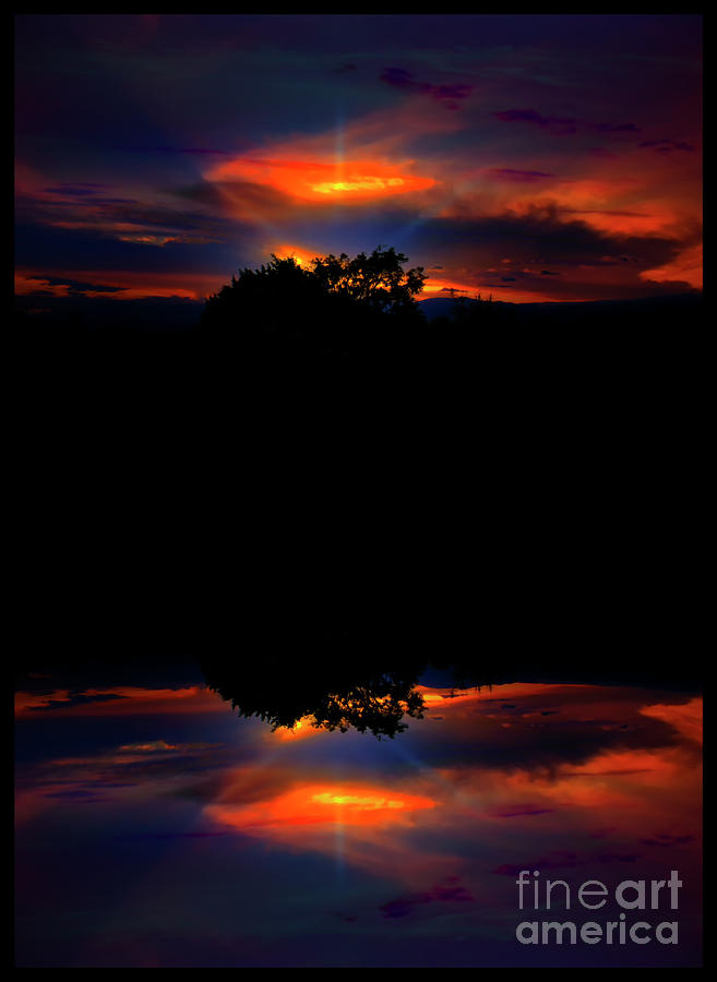 Coastal Cordillera Sunset Mirrored Photograph by Al Bourassa
