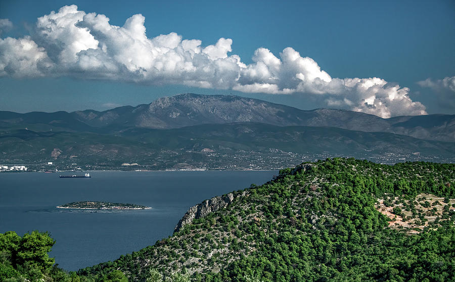 Coastal Greece Photograph by Marcy Wielfaert