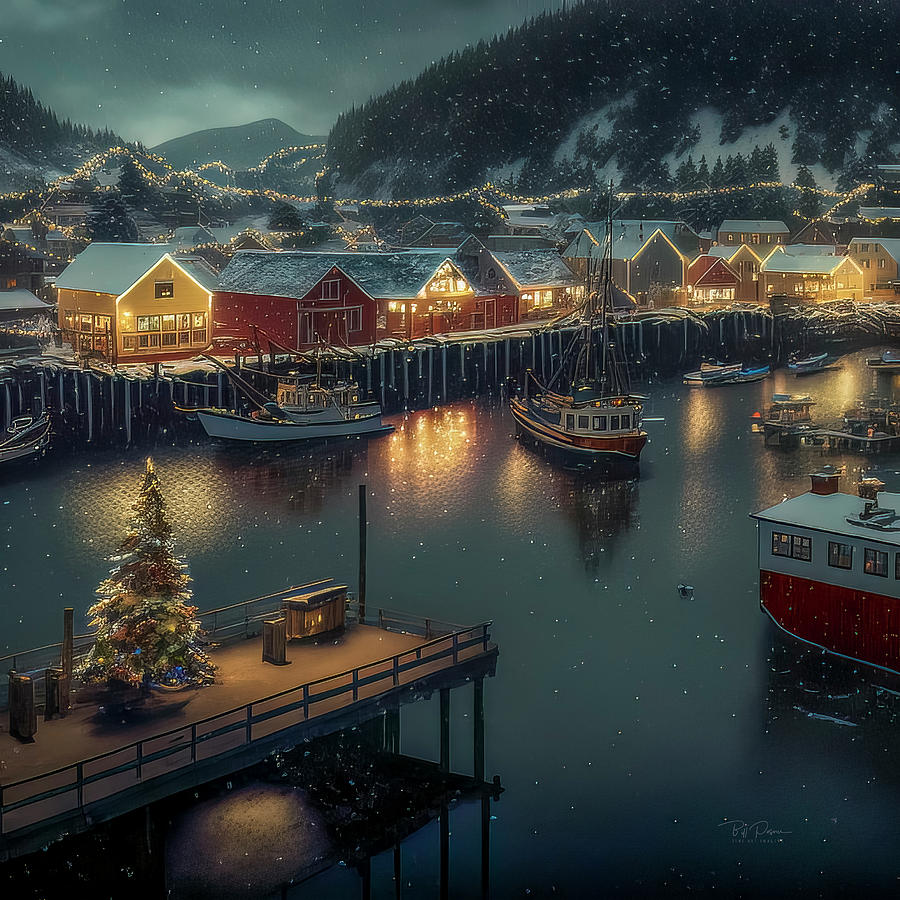 Coastal Holiday Digital Art by Bill Posner