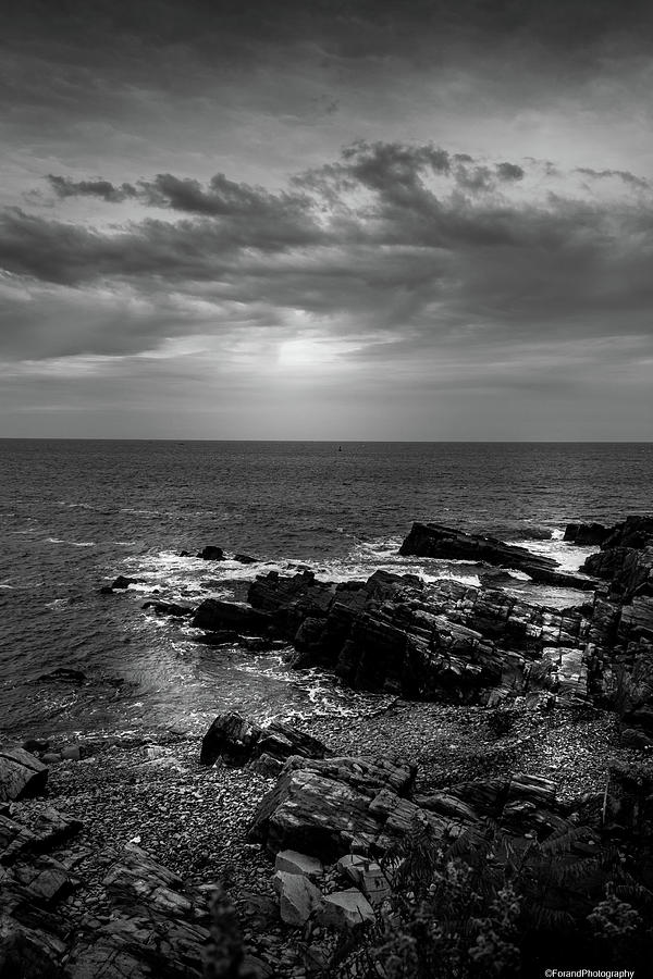 Coastal Maine Black and White Photograph by Debra Forand - Fine Art America