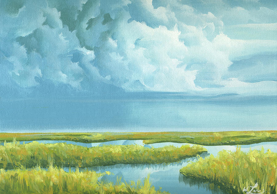 Coastal Marsh 2023 Painting by William Love