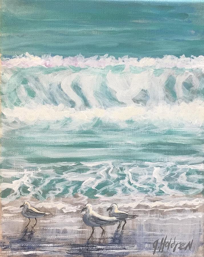 Coastal Memories Painting by Justin Holdren - Fine Art America