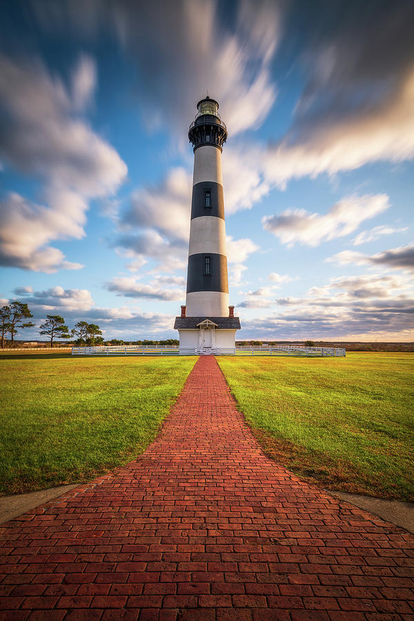 Coastal North Carolina Bodie Island Lighthouse Cape Hatteras National Seashore OBX NC Photograph by Dave Allen