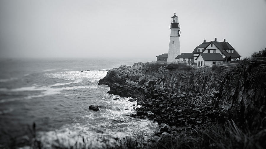 Coastal Northeast Lighthouse Photograph by Sleepy Weasel