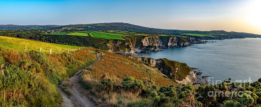 Coastal Path At The Wild Atlantic Coast Of Dinas Head In Pembrokeshire In Wales, United Kingdom Photograph by Andreas Berthold