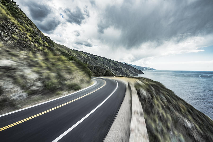 Coastal Road,blurred Motion Photograph by Chinaface
