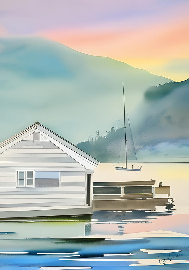 Coastal Serenade Painting by Lisa Lambert-Shank