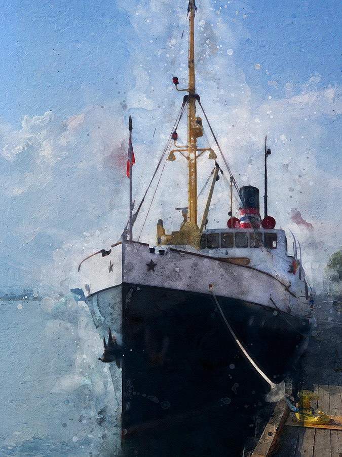 Coastal Steamer Digital Art by Geir Rosset