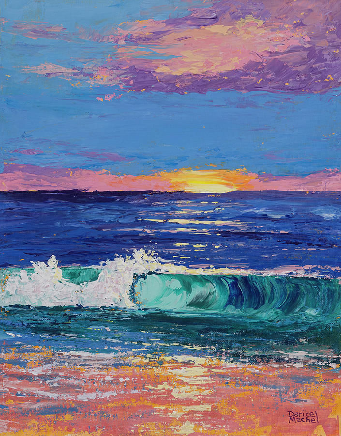 Coastal Sunset Painting by Darice Machel McGuire