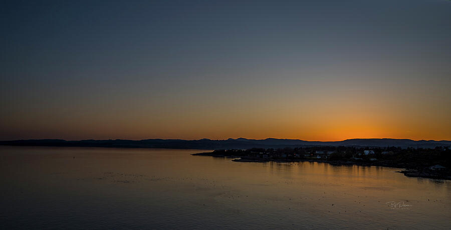 Coastal Sunset Glow Photograph by Bill Posner