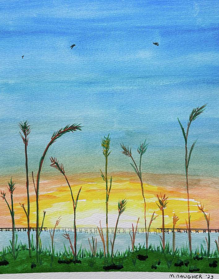 Coastal Sunset Painting by Martin Naugher
