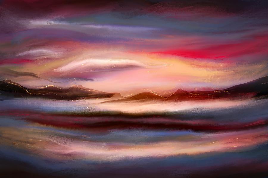 Coastal Sunset Digital Art by Ursula Abresch