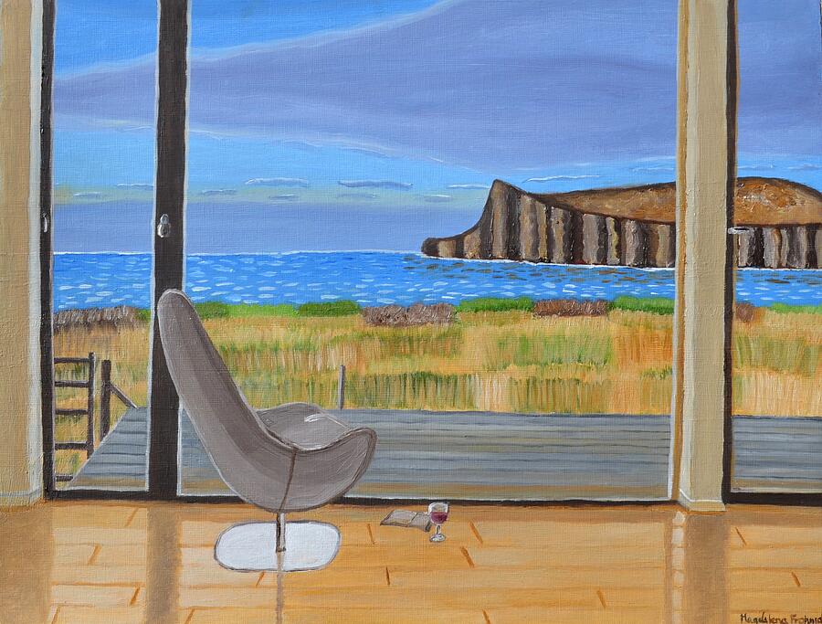 Coastal View from the Window  Painting by Magdalena Frohnsdorff