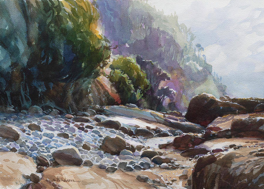 Coastal Wilderness Painting by Steve Henderson