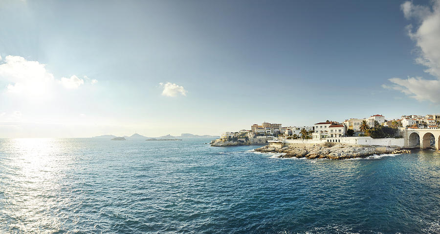 Coastline of Marseille, France Photograph by James ONeil