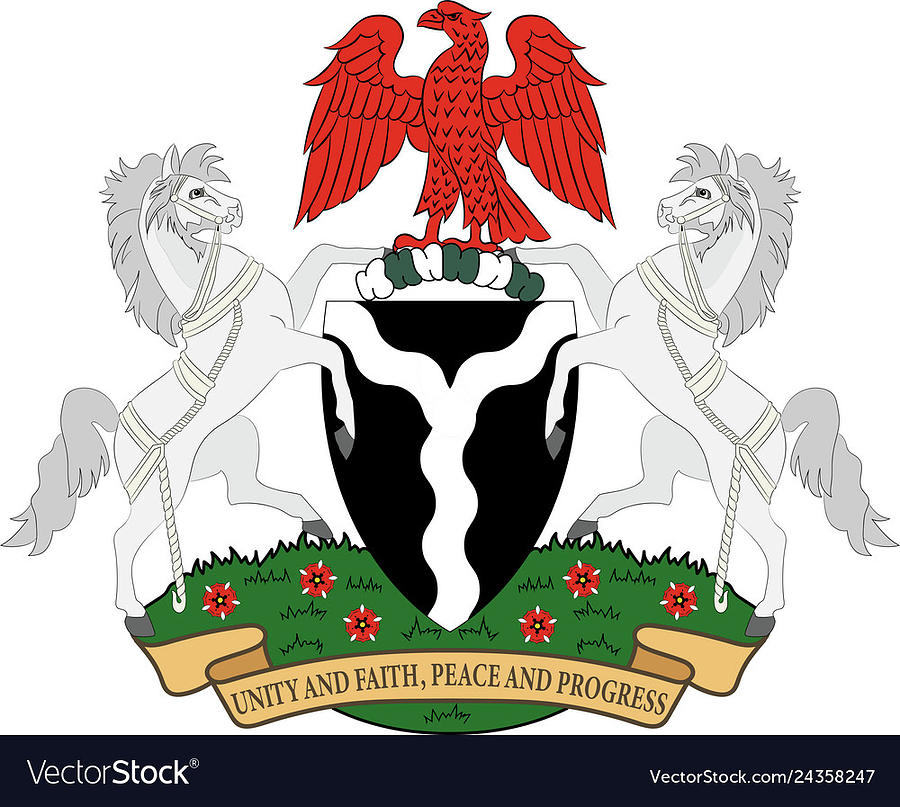 Coat of arms of Federal Republic of Nigeria Digital Art by Tono Suhartono