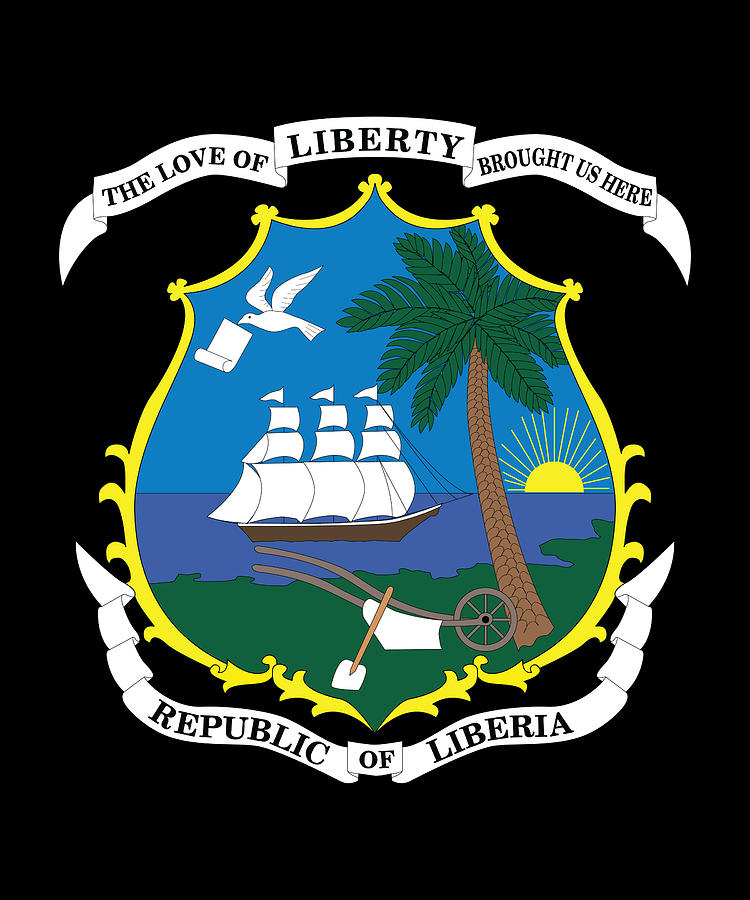 Coat of arms of Liberia Digital Art by Garita