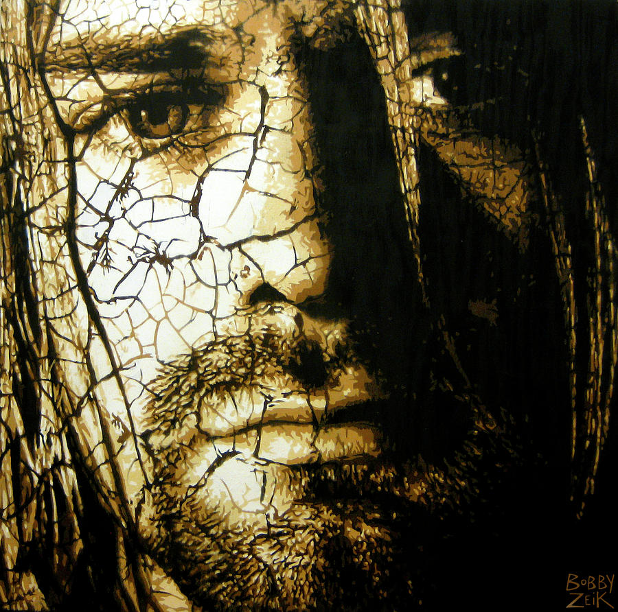 Cobain - You Know Youre Right  Painting by Bobby Zeik