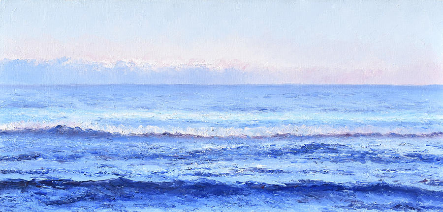 Cobalt Blue Ocean - seascape Painting by Jan Matson